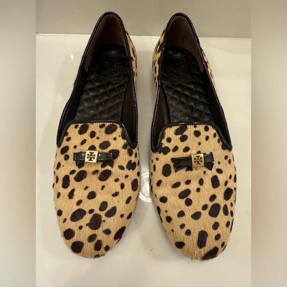 Tory Burch Chandra Cheetah Print Calf Hair Loafer